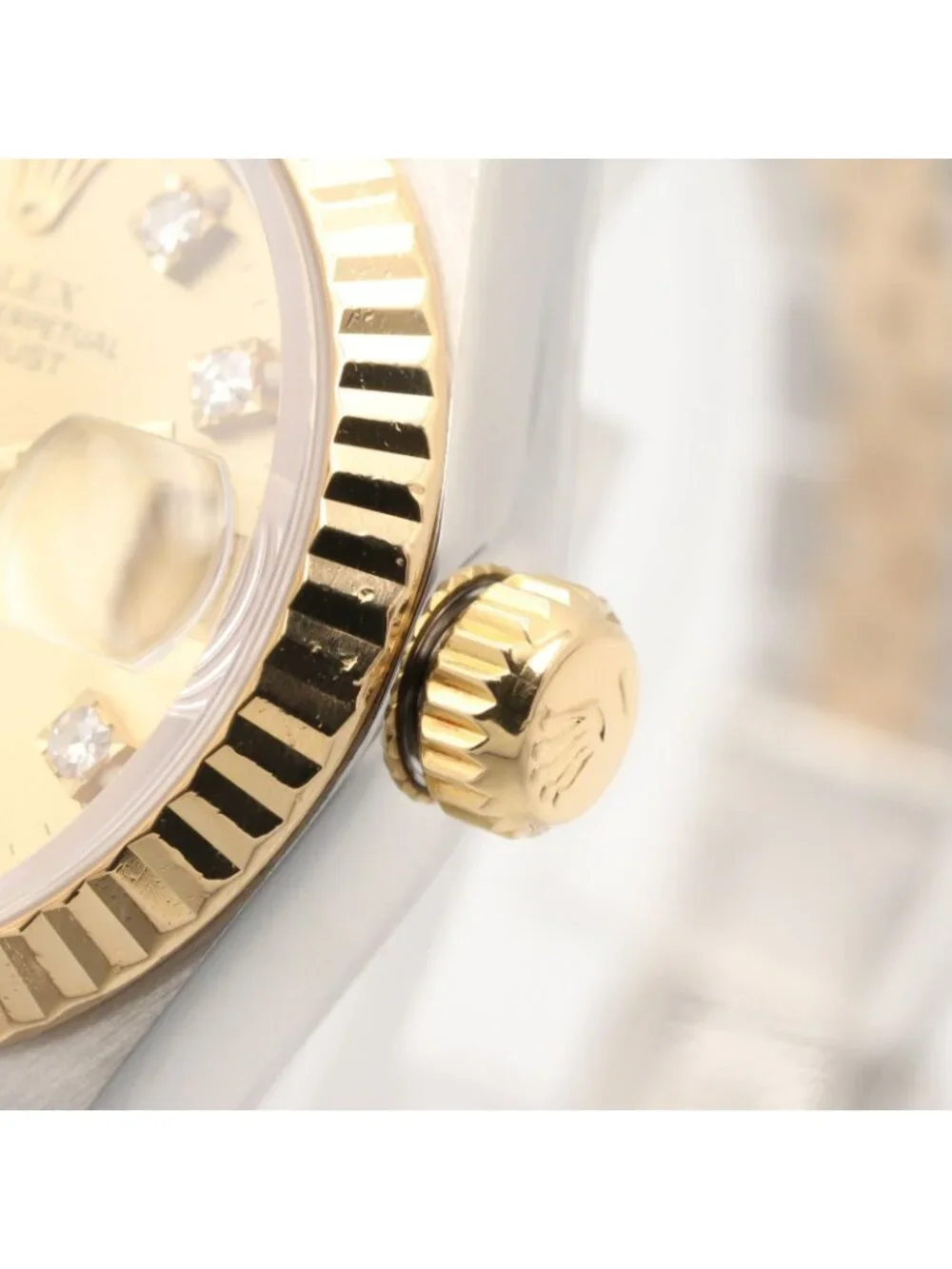 Rolex Watch Datejust Diamond 18K Stainless Steel
